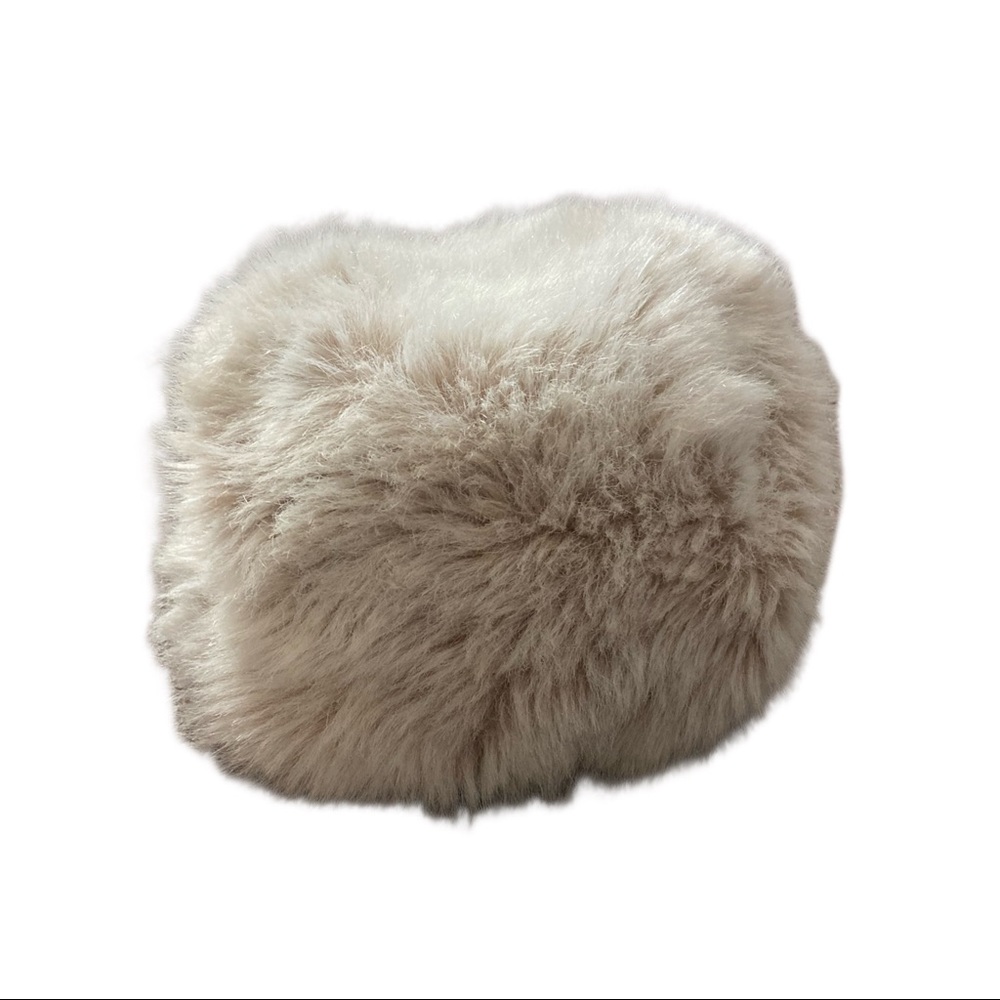 Antoine & Lili Vintage Hat Fuzzy Made in Italy Furry Ushanka Style Cap Tan